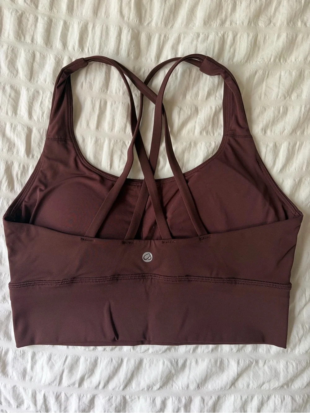 CRZ Yoga Strappy Longline Sports Bra - Deep Brown